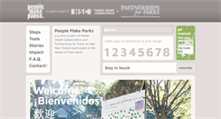 Desktop Screenshot of peoplemakeparks.org