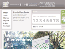 Tablet Screenshot of peoplemakeparks.org